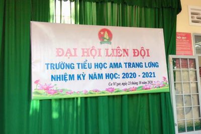 Liên đội trường Tiểu học Ama Trang Lơng đã tổ chức thành công Đại hội Liên đội nhiệm kỳ 2020 – 2021.