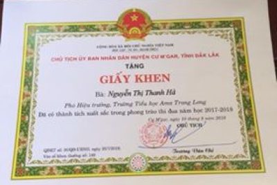 Đề thi cuối học kỳ II, năm học 2018 – 2019