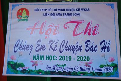 Liên đội trường Tiểu học Ama Trang Lơng đã tổ chức “Hội thi Chúng em kể chuyện Bác Hồ”.