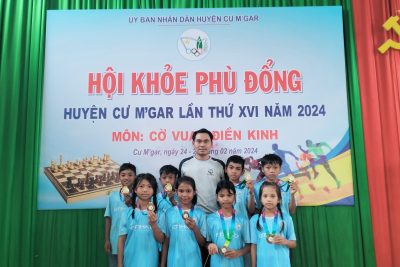 Đoàn VĐV trường TH Ama Trang Lơng gặt hái thành công trong Hội khỏe Phù Đổng Huyện Cư Mgar